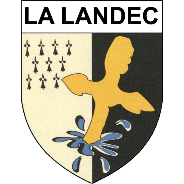 La Landec 22 ville Stickers blason autocollant adhésif