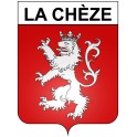 Pegatinas escudo de armas de La Chèze adhesivo de la etiqueta engomada