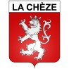 La Chèze 22 ville Stickers blason autocollant adhésif