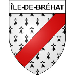 Stickers coat of arms Île-de-Bréhat adhesive sticker