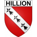 Pegatinas escudo de armas de Hillion adhesivo de la etiqueta engomada
