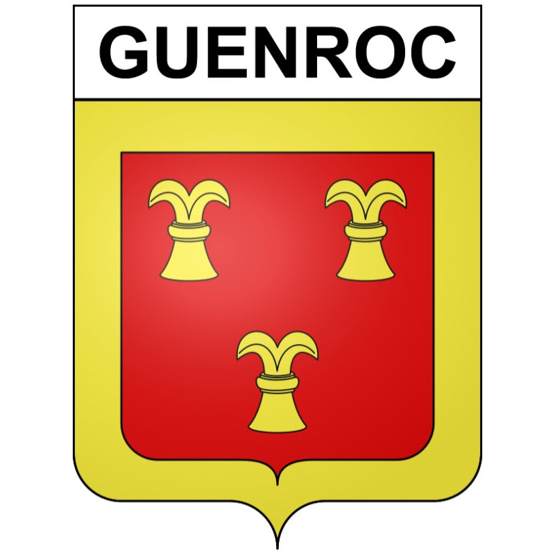 Guenroc Sticker wappen, gelsenkirchen, augsburg, klebender aufkleber