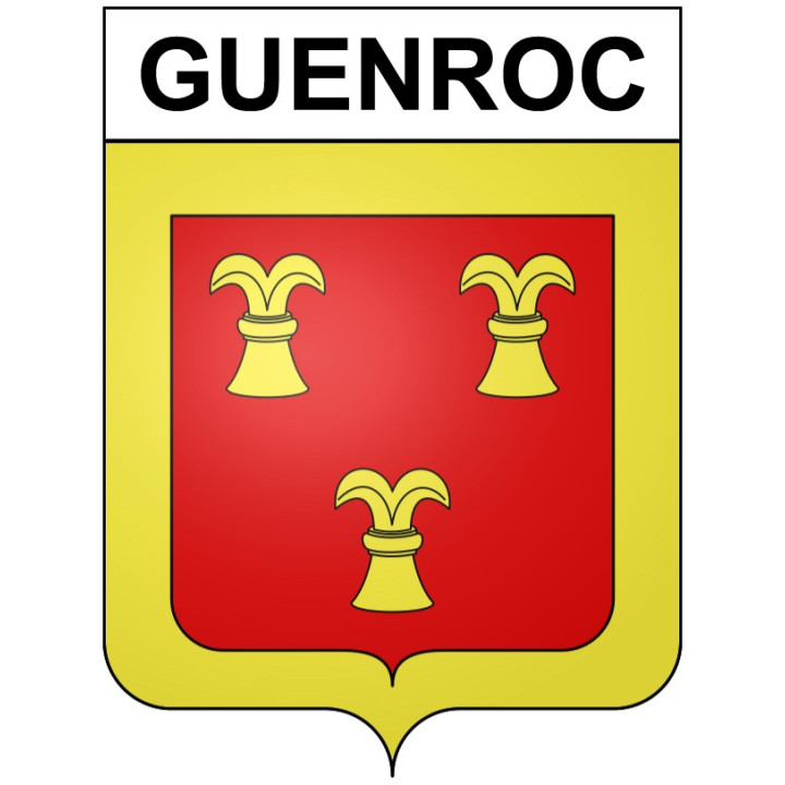 Guenroc 22 ville Stickers blason autocollant adhésif