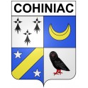 Pegatinas escudo de armas de Cohiniac adhesivo de la etiqueta engomada