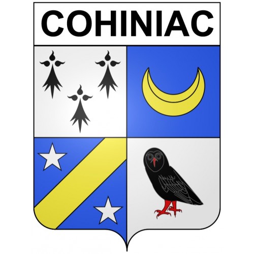 Cohiniac 22 ville Stickers blason autocollant adhésif