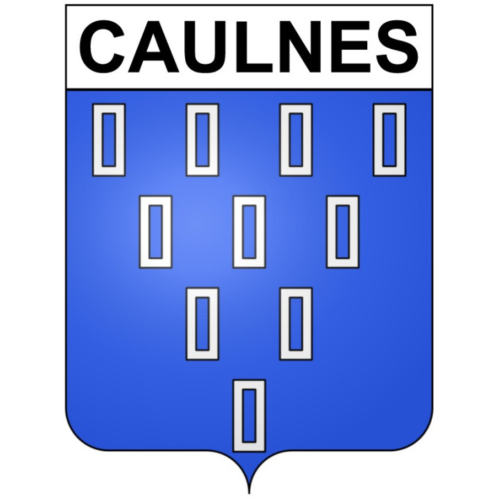 Pegatinas escudo de armas de Caulnes adhesivo de la etiqueta engomada