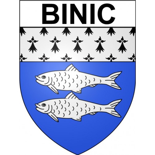 Binic Sticker wappen, gelsenkirchen, augsburg, klebender aufkleber