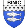 Binic Sticker wappen, gelsenkirchen, augsburg, klebender aufkleber