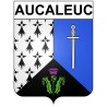 Aucaleuc Sticker wappen, gelsenkirchen, augsburg, klebender aufkleber