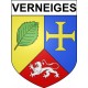 Stickers coat of arms Verneiges adhesive sticker
