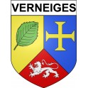 Verneiges 23 ville Stickers blason autocollant adhésif