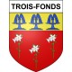 Trois-Fonds Sticker wappen, gelsenkirchen, augsburg, klebender aufkleber