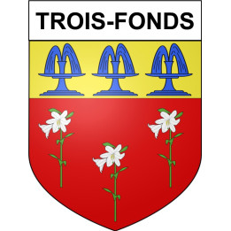 Trois-Fonds Sticker wappen, gelsenkirchen, augsburg, klebender aufkleber