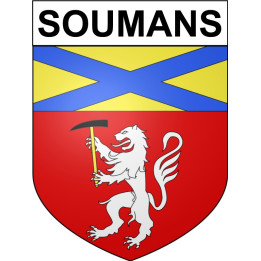 Soumans Sticker wappen, gelsenkirchen, augsburg, klebender aufkleber