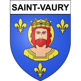 Pegatinas escudo de armas de Saint-Vaury adhesivo de la etiqueta engomada