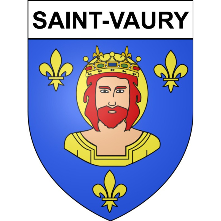 Saint-Vaury Sticker wappen, gelsenkirchen, augsburg, klebender aufkleber