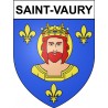 Pegatinas escudo de armas de Saint-Vaury adhesivo de la etiqueta engomada
