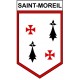 Pegatinas escudo de armas de Saint-Moreil adhesivo de la etiqueta engomada