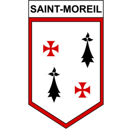 Saint-Moreil Sticker wappen, gelsenkirchen, augsburg, klebender aufkleber