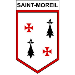 Saint-Moreil Sticker wappen, gelsenkirchen, augsburg, klebender aufkleber