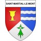 Saint-Martial-le-Mont 23 ville Stickers blason autocollant adhésif