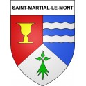 Saint-Martial-le-Mont 23 ville Stickers blason autocollant adhésif