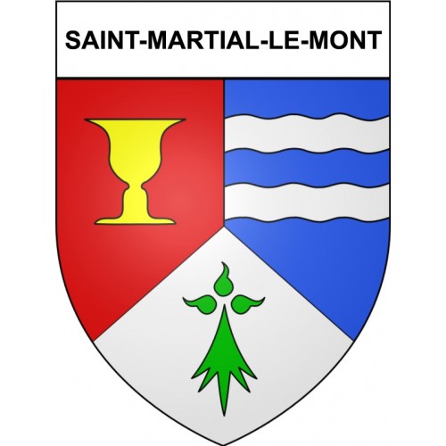 Adesivi stemma Saint-Martial-le-Mont adesivo