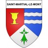 Stickers coat of arms Saint-Martial-le-Mont adhesive sticker