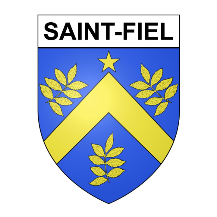 Stickers coat of arms Saint-Fiel adhesive sticker