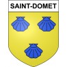Saint-Domet 23 ville Stickers blason autocollant adhésif