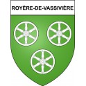 Stickers coat of arms Royère-de-Vassivière adhesive sticker