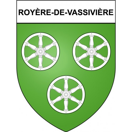 Royère-de-Vassivière 23 ville Stickers blason autocollant adhésif