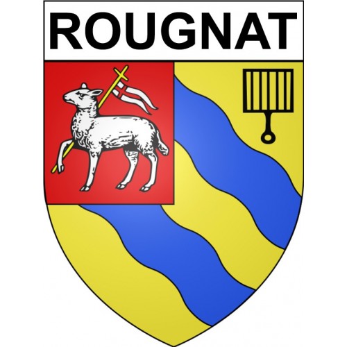 Stickers coat of arms Rougnat adhesive sticker