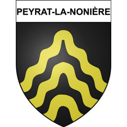 Peyrat-la-Nonière Sticker wappen, gelsenkirchen, augsburg, klebender aufkleber