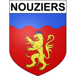 Stickers coat of arms Nouziers adhesive sticker