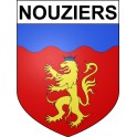 Nouziers 23 ville Stickers blason autocollant adhésif