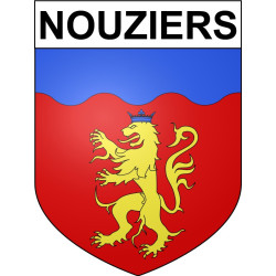 Nouziers Sticker wappen, gelsenkirchen, augsburg, klebender aufkleber