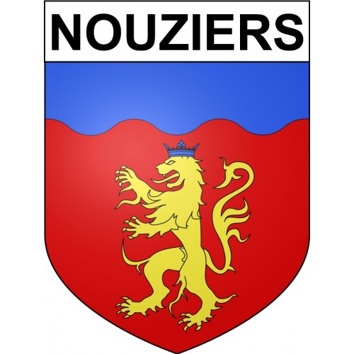 Nouziers 23 ville Stickers blason autocollant adhésif