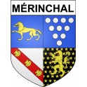 Stickers coat of arms Mérinchal adhesive sticker