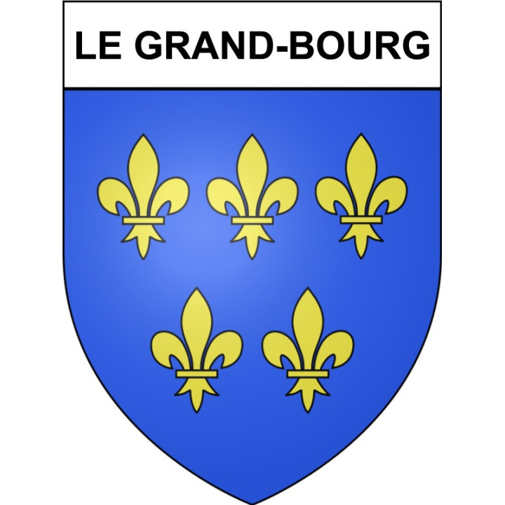 Pegatinas escudo de armas de Le Grand-Bourg adhesivo de la etiqueta engomada
