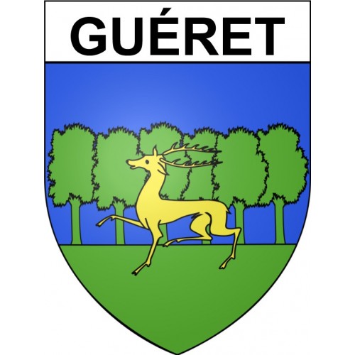 Guéret 23 ville Stickers blason autocollant adhésif