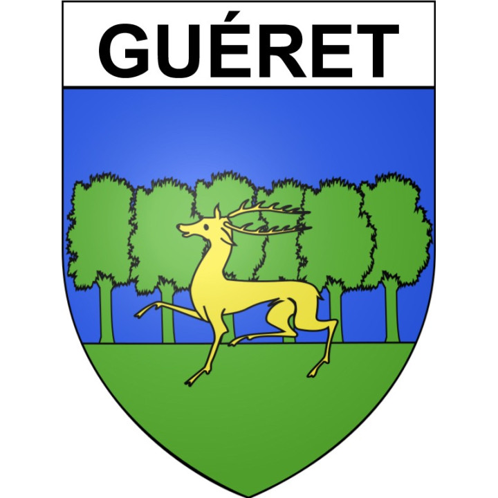 Guéret 23 ville Stickers blason autocollant adhésif