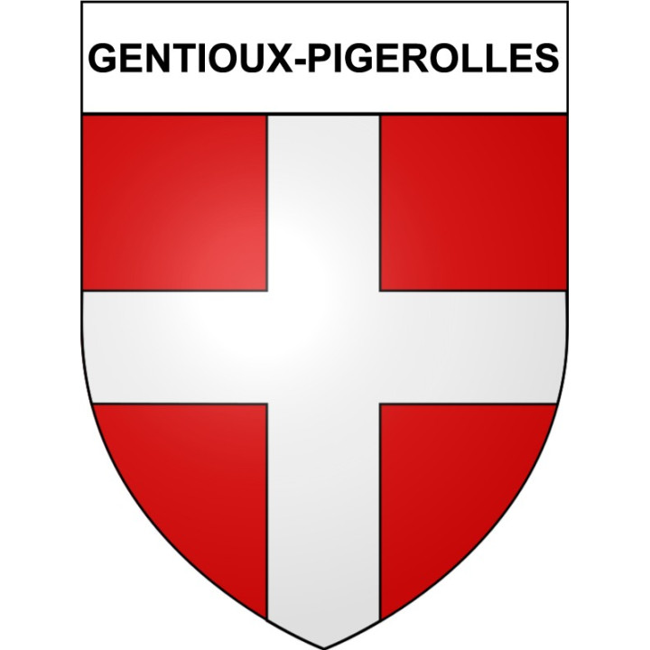 Gentioux-Pigerolles 23 ville Stickers blason autocollant adhésif