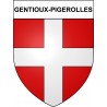 Stickers coat of arms Gentioux-Pigerolles adhesive sticker
