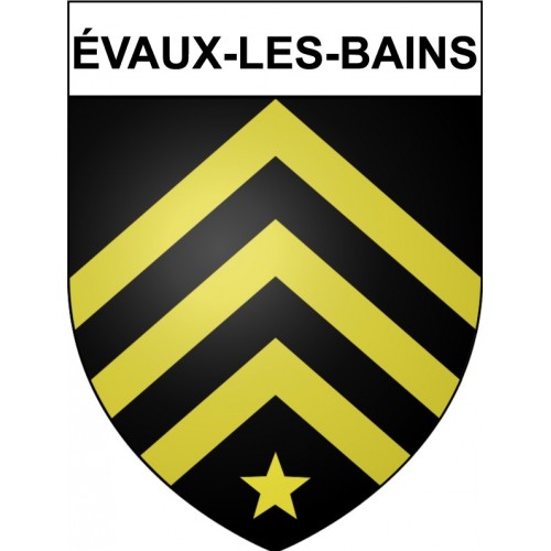 Pegatinas escudo de armas de évaux-les-Bains adhesivo de la etiqueta engomada