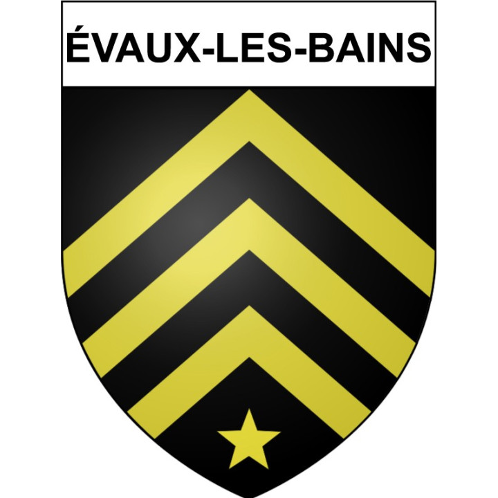 Pegatinas escudo de armas de évaux-les-Bains adhesivo de la etiqueta engomada