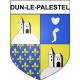Pegatinas escudo de armas de Dun-le-Palestel adhesivo de la etiqueta engomada
