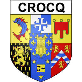 Stickers coat of arms Crocq adhesive sticker