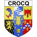 Stickers coat of arms Crocq adhesive sticker