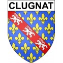 Clugnat 23 ville Stickers blason autocollant adhésif